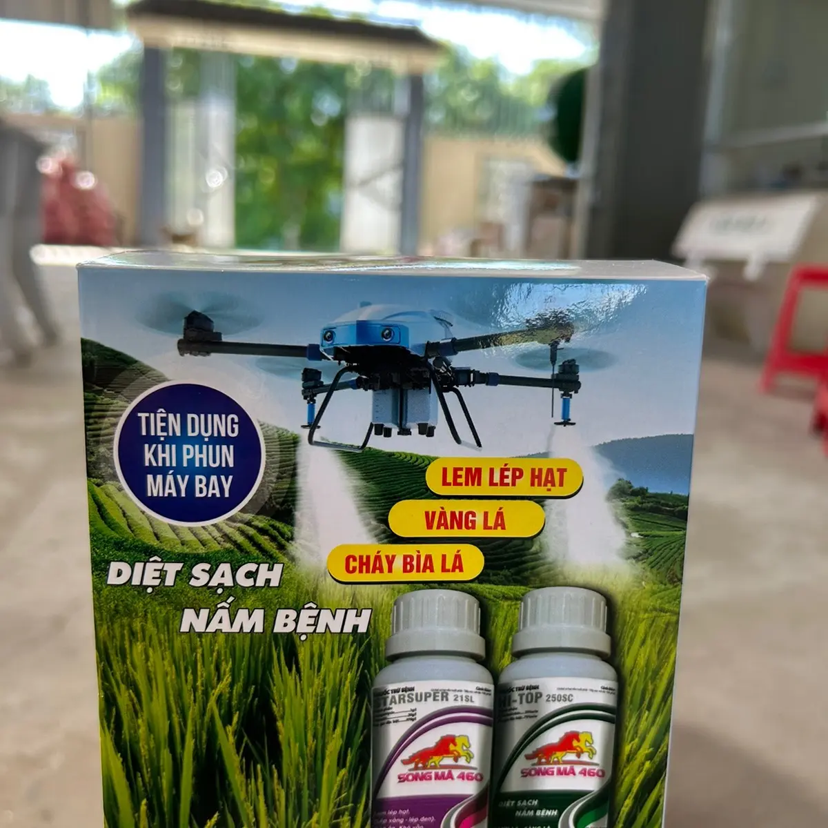 Phân bón lá hiệu cặp Song Mã Ifram 250ml (Lem lép hạt, đạo ôn, cháy bìa lá…)