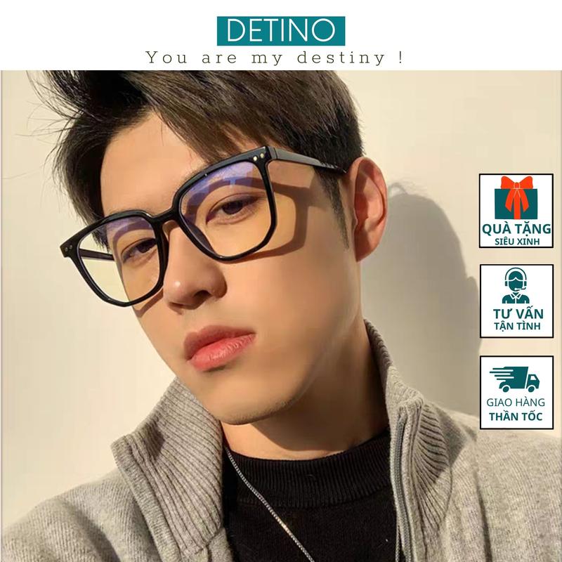 Kính nam thời trang, gọng mắt kính cận nam 0 không độ vuông tròn chặn tia UV và ánh sáng xanh đẹp K13