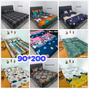 sprei homemade single 90x200 aestetic binatang bunga daun
