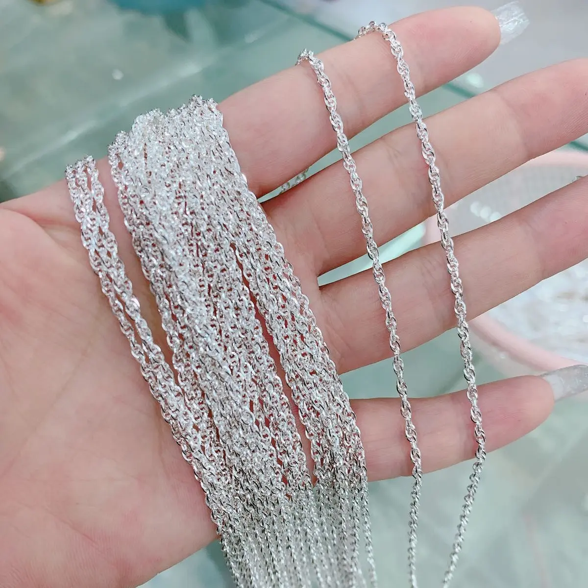 Dây Chuyền nữ lẻ dây không mặt nhiều mẫu mã chiều dài 45cm dành cho  Phụ nữ HTJ