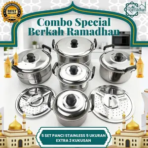 HSH COMBO BERKAH RAMADHAN (PANCI 5 SET, 5 UKURAN EXTRA 2 KUKUSAN) KUALITAS TERJAMIN TERLARIS