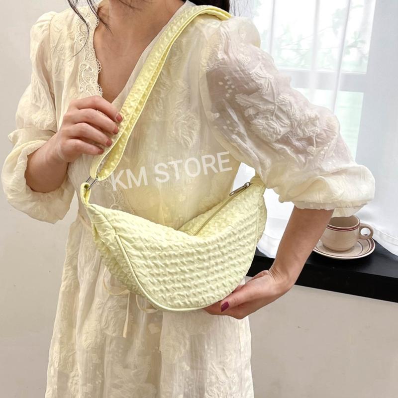 KM - Tas Bahu Wanita / Mini Sling Bag / Tas Selempang / Waist Bag Shoulder Round Bulat Cewek / Half Moon Bag 5