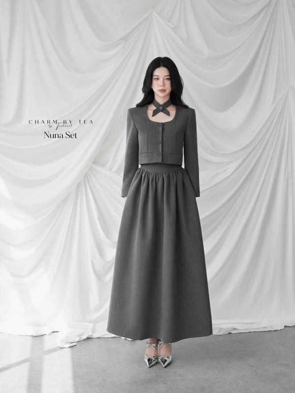 NUNA SET: Bộ Sản phẩm thiết kế Charm By Tea Nữ Áo