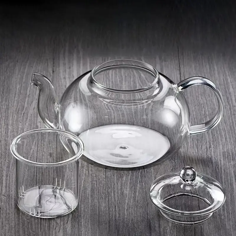 Bình trà thủy tinh, chịu nhiệt, với máy phát, thích hợp cho lá trà, thảo mộc và cà phê, bộ trà, chai Thực Dụng cốc trà hoa 3