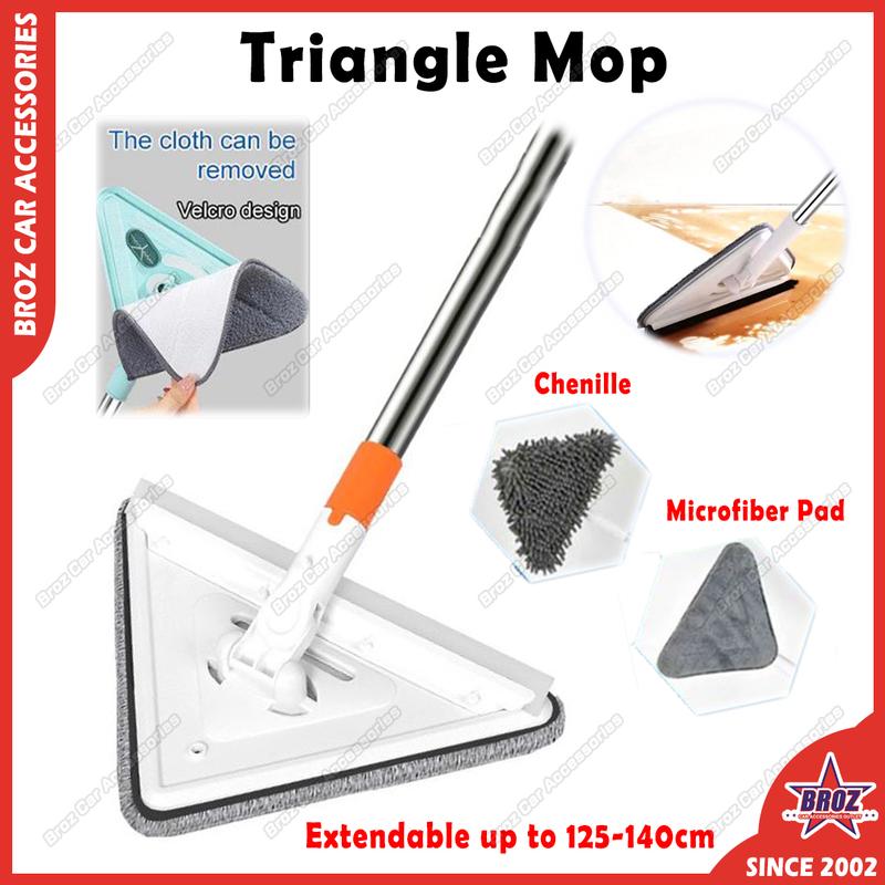 [COD] Extendable Triangle Mop Duster Microfiber Chenille DIY - TikTok ...