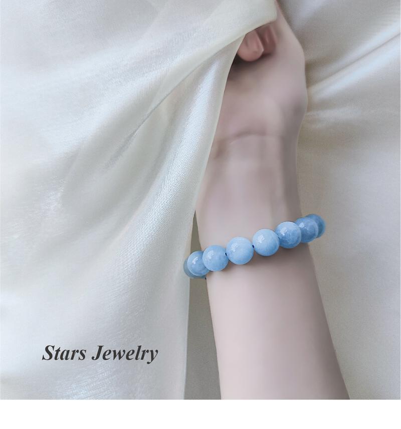 Product Introduction of Vòng Tay Aquamarine, Đá Tự Nhiên, Dành Cho Phụ Nữ, Độc Đáo Ins, Cao Cấp, Tinh Tế, Trắng Ngọt Ngào, Quà Sinh Nhật Cho Bạn Gái, Miễn Phí Vòng Tay 22