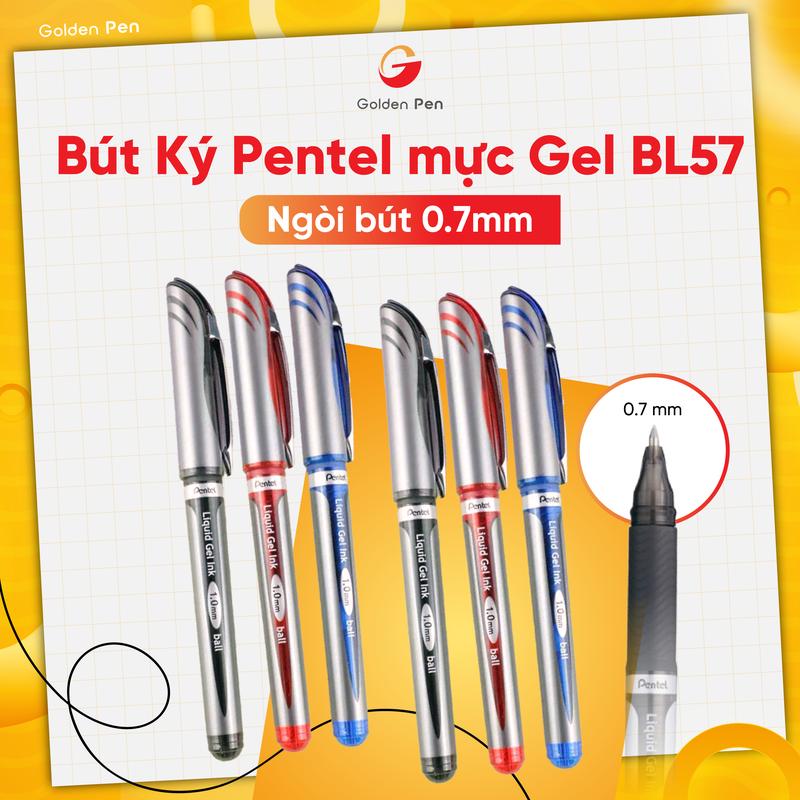  Bút Ký Pentel Energel BL57 Ngòi 0.7mm - Mực Gel Nhật Bản Siêu Mượt Nhanh Khô 1 3 Giây 