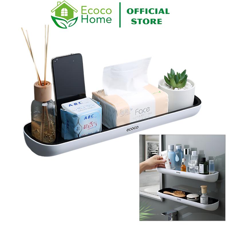 ECOCO Kệ Để Đồ Nhà Tắm, Kệ Nhà Bếp, Kệ Ngang Không Có Thanh Treo