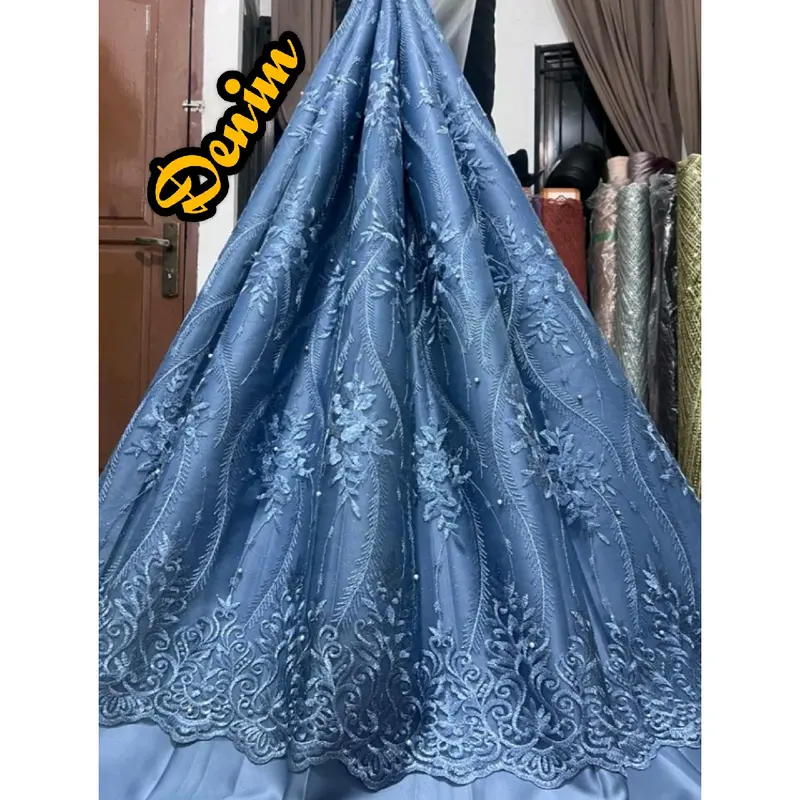 {Harga 0,5m} Tile Bordir Tebal Bahan kebaya meteran 5