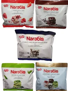 NARAYA NARABIS Strawberry Matcha Chocolate Cookies Cream Assortment Nougat Crisp 200g
