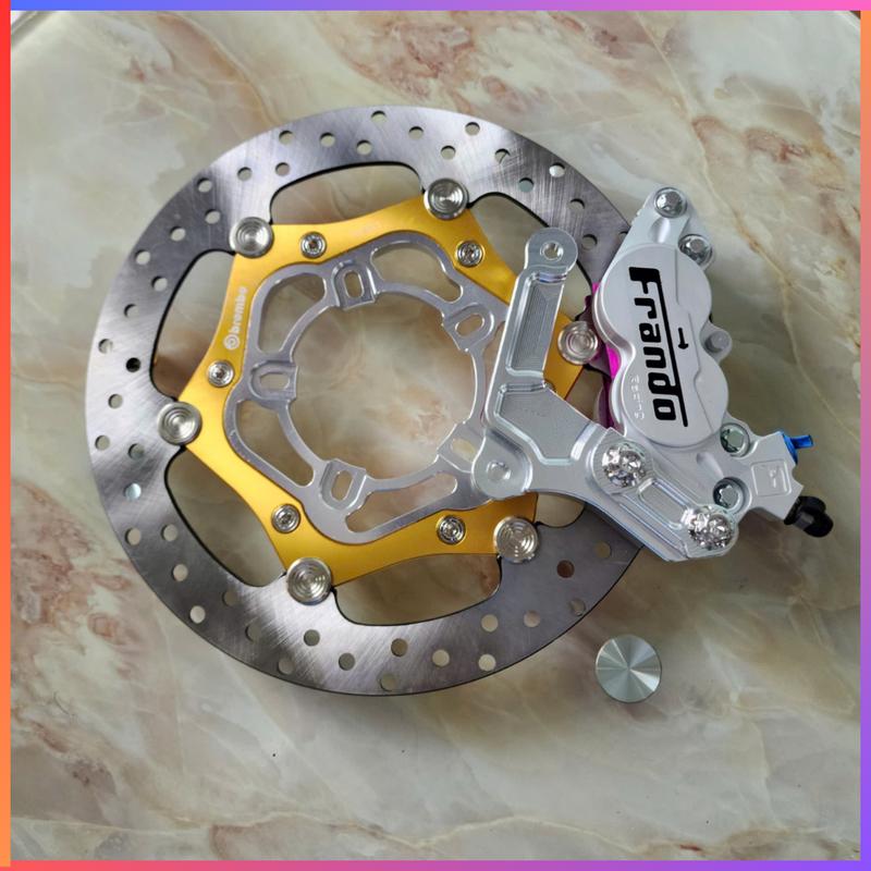 [ Combo Heo Pát Đĩa ] Heo 4pis Frando Logo Đen + Pát CNC + Đĩa 5 Lỗ OverSize 267mm >>> Gắn VARIO/CLICK 150