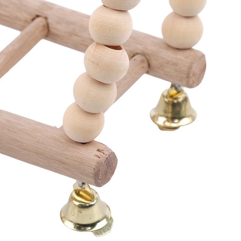 Product Introduction of Bird Parrot Toys Wooden Hanging Swing Hammock Climbing Ladders Perches Toy Parakeet Cockatiels Bird Cage Supplies 11