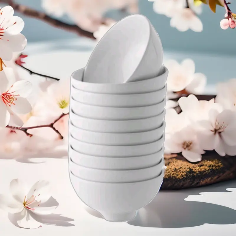 Combo 20 chén sứ trắng , chén sứ trắng sữa cao cap 2