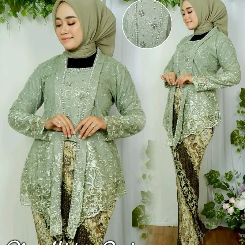 Rohmah Kebaya - Setelan Kebaya Kutubaru Payet / Kebaya Tulle Payet / Kebaya Wisuda / Kebaya Tunangan 1