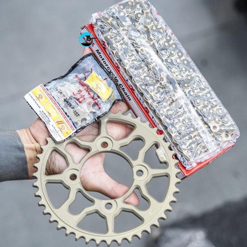 PHỤ TÙNG - BỘ NHÔNG SÊN DĨA TBT 7075 - SÊN RK JAPAN - EX10 XIPO YAZ EX150