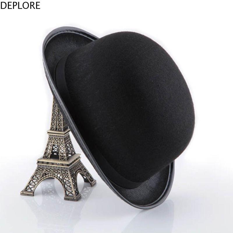 Topi Fedora, Topi Derby Hitam, Topi Atas Bowler, Topi Atas Retro ...