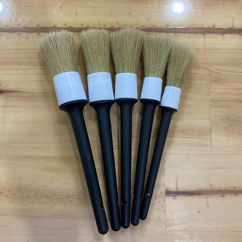 Bộ 5 cây cọ LONG HEO cán nhựa dùng vệ sinh chi tiết xe máy và oto chuyên dụng Lau Xe Phụ Kiện Rửa Xe