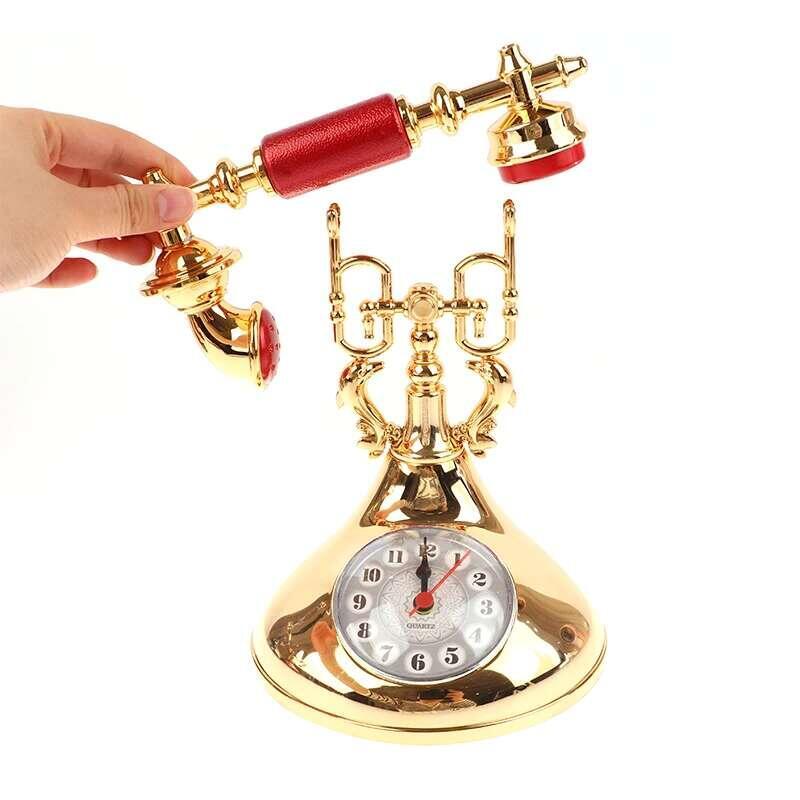 Product Introduction of Small Alarm Clock European Retro Pendulum Creative Timekeeper Desop Ornament For Home Room Bedside Decoration 16