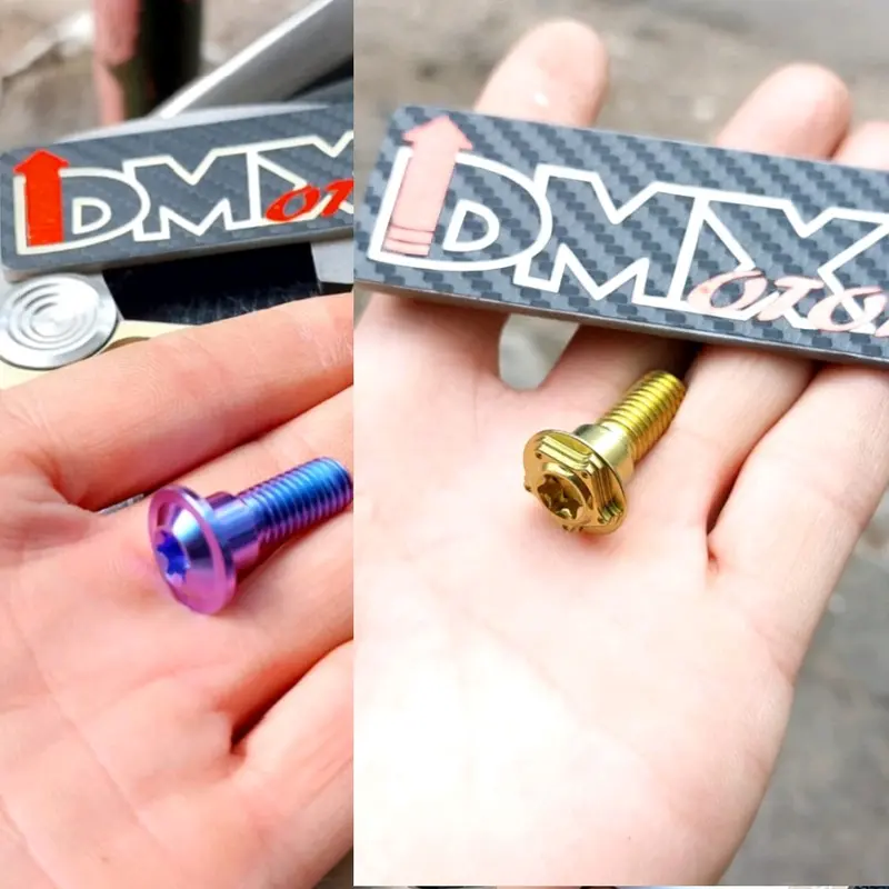 Baut titanium piringan cakram M8x25 dengan bos honda yamaha suzuki kawasaki titanium original GR5 0
