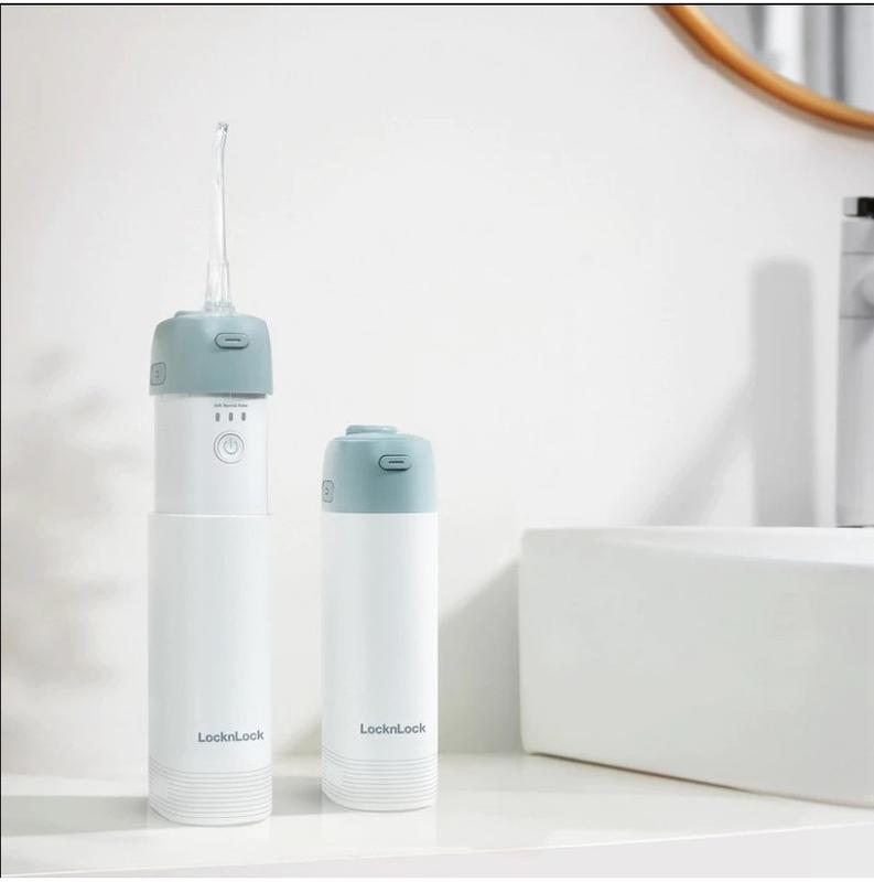 Máy Tăm Nước LocknLock Cầm Tay Không Dây 3 Chế Độ Chính Hãng Màu Xanh Mint 170 ML ENR116MIT T2C Mall Women Nữ 6