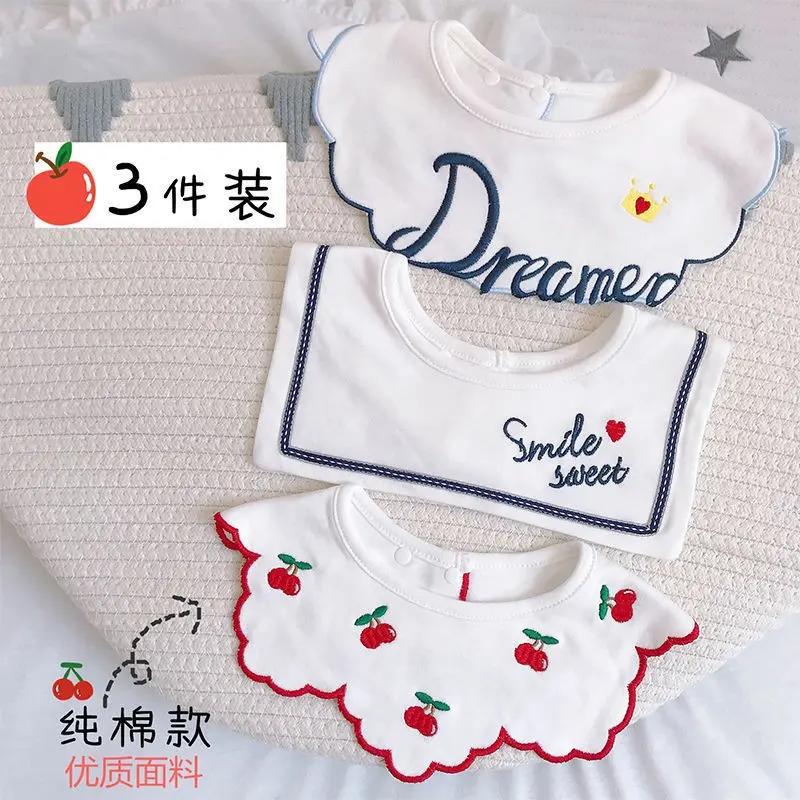 Yếm Trẻ Em Bé Lớp A, Cotton Nguyên Chất, Không Thấm Nước, Tất Cả Các Mùa, Yếm Nước Dãi Trẻ Em Bé, Yếm Thấm Hút, Một Mảnh, Bán Buôn