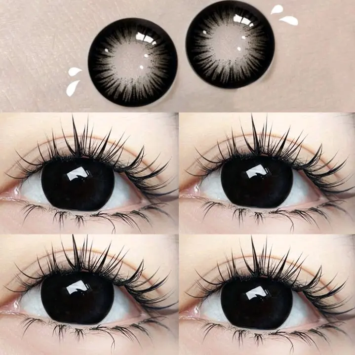 Softlens Hitam Pekat Diameter 16 mm | Softlens Black Mata Belok | Softlens Mata Barbie Black | Softlens Una | Softlens Hitam Viral | Softlense Softlen Soflense Soflens Soflen Soplen Sovlen