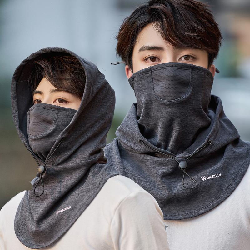 Mũ trùm đầu kèm mặt nạ phong cách Ninja chống nắng Che mặt cho Nam và Nữ Unisex và găng tay