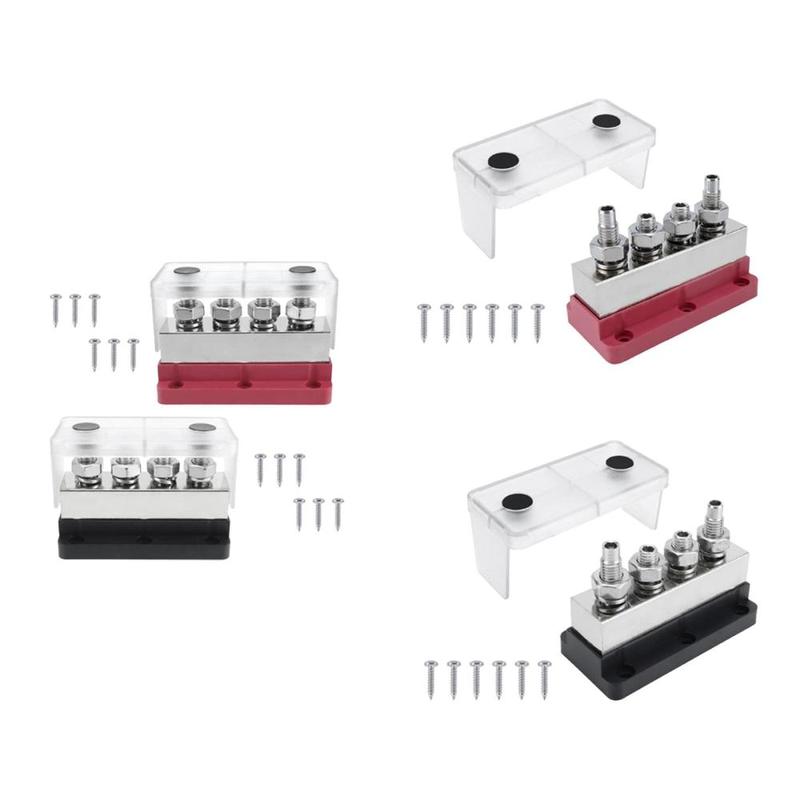 Marine RV 600A Battery Ground Buss Bar Space Saving Spare Parts with Cover 4