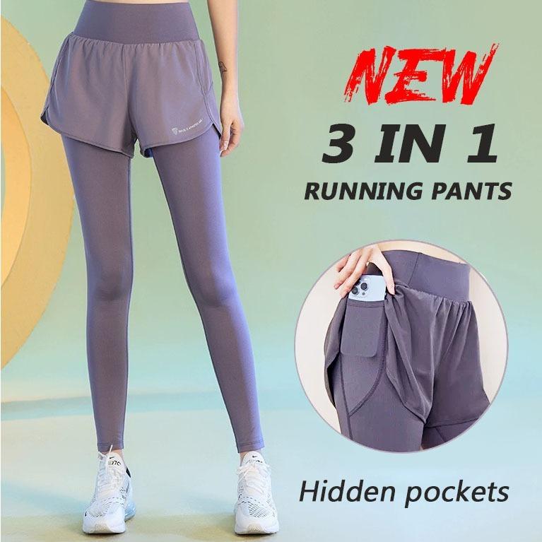 Quần Yoga Quần Legging Thể Thao Cho Nữ Quần Sấy Nhanh Khô Tập Luyện Quần Short Cao Cấp Biker Quần Giả Hai Mảnh Quần Thể Thao Sport quần short