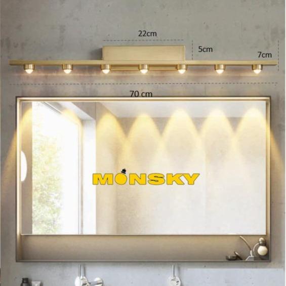  Đèn soi tranh rọi gương MONSKY POITAR hiện đại với 3 chế độ ánh sáng cao cấp.  6165  