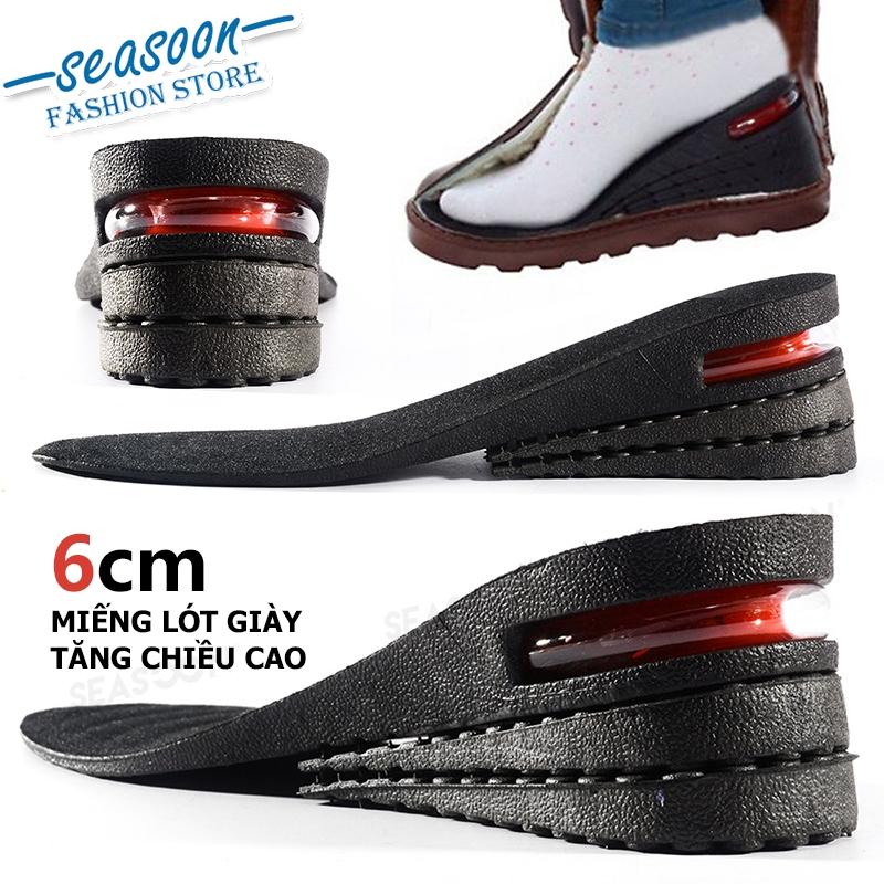 Miếng Lót Giày Gel Tăng Chiều Cao Đệm Nâng 3 Lớp Dành Cho Nam Và Nữ 1 Đôi Giúp Tăng Chiều Cao