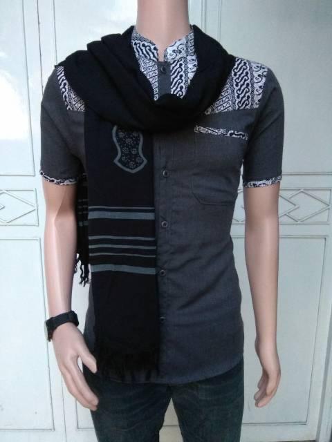 Product Introduction of Sorban rida trompah yaman Hitam Abu Biru Hijau Merah Putih 11