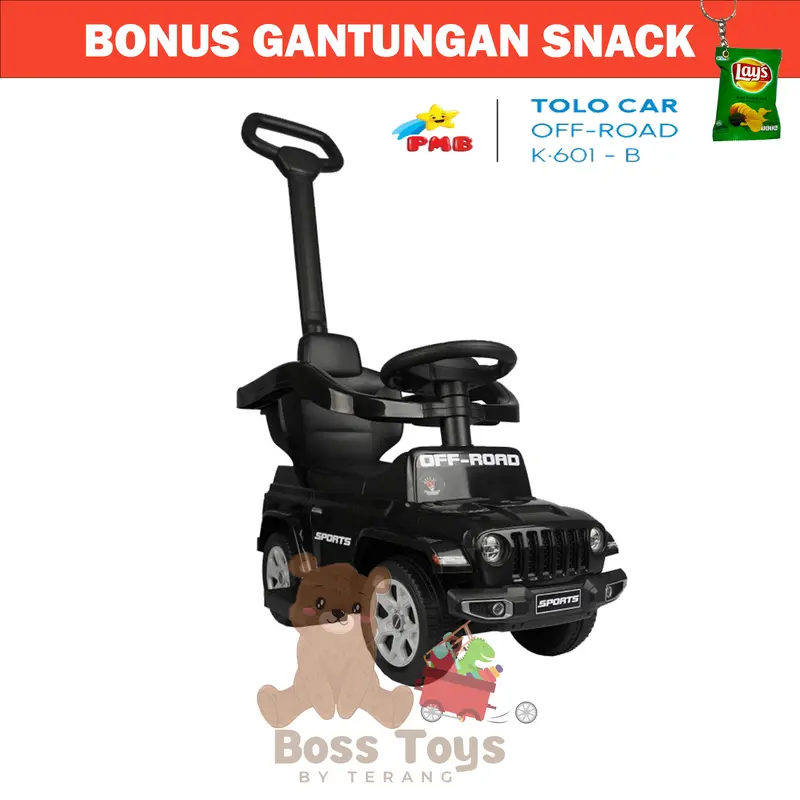 COD K601B Mobil OFF ROAD mainan anak-anak mobil dorong manual TOLOCAR PMB TOYS 1