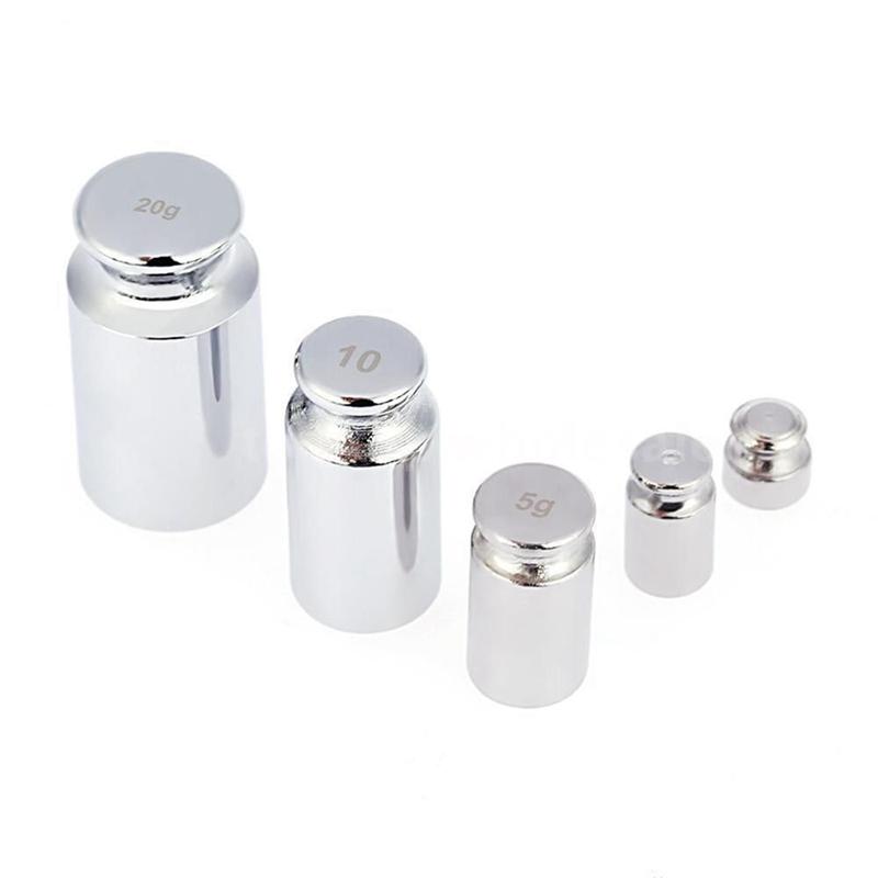 Product Introduction of Mechanical House2 1/5pcs High quality 1g/2g/5g/10g/20g/50g/100g Grams Weight Measurement Weighing Scales Chrome Plating Accurate Calibration Set Scale Weights Sets 19