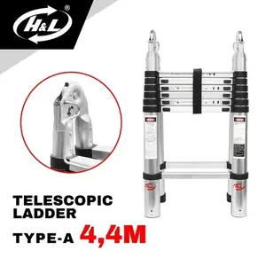 HL Tangga Teleskopik Tipe A 4.4 Meter Lipat Double Ladder