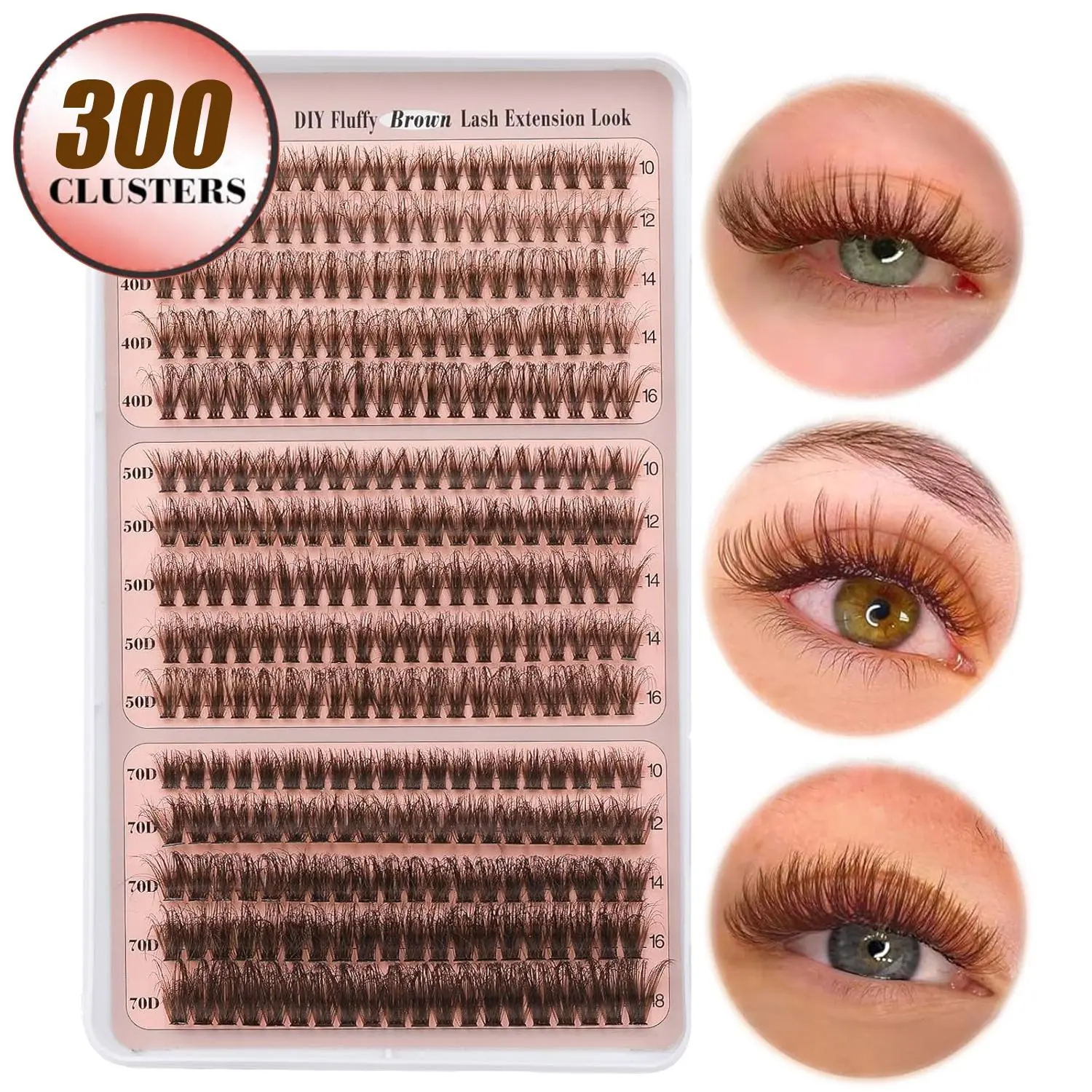 Natural Look Eyelash Extensions, 1 Box Individual False Eyelashes, Self Grafting Curl Eyelashes, Eye Makeup Enhancement False Eyelashes for Women & Girls, Valentine's Day Gift