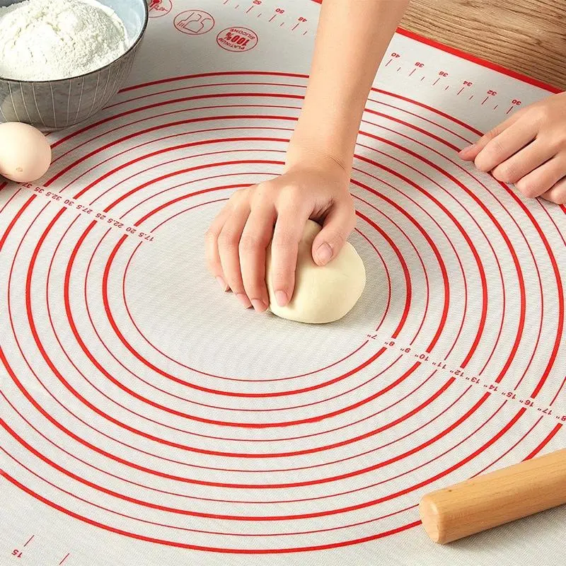 Silicone Table Mat For Kneading Dough, 1 Count Pizza Making, Non-slip, Non-stick Kneading Board, Household Kitchen Accessories