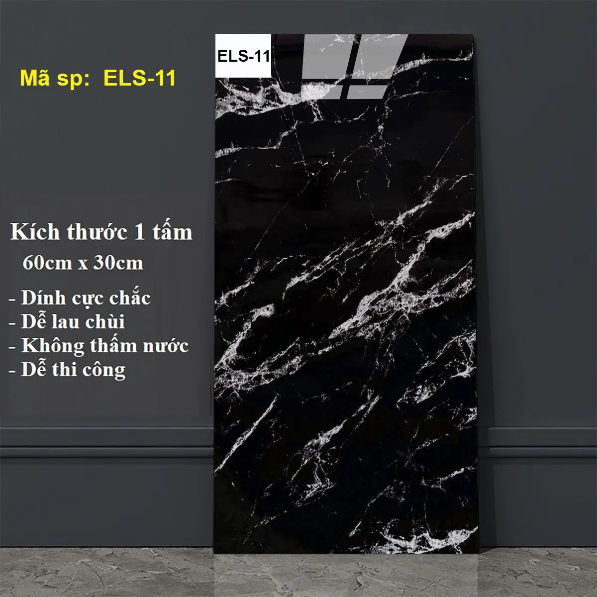 Combo Huỷ Diệt 30 Tấm PVC 30x60cm Dán Tường Có Sẵn Keo