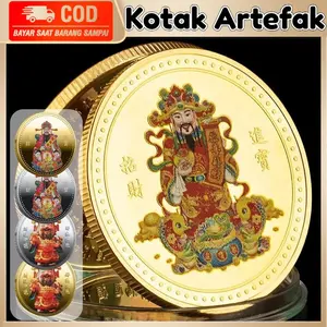 Koin Emas Keberuntungan Souvenir Gold Coin Koin Feng Shui Dewa Rejeki Feng Shui: Simbol Kuat untuk Mengundang Kemakmuran