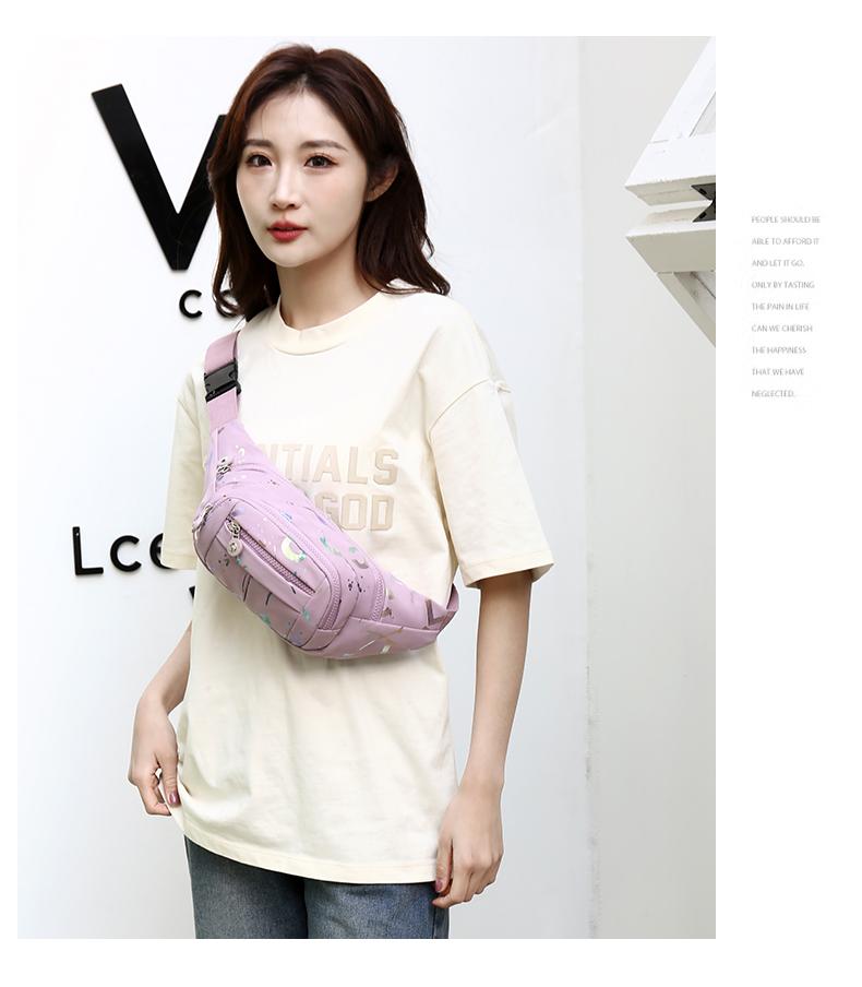 Product Introduction of Túi Đeo Ngực Cho Nữ, Hàng Mới Về Mùa Hè, Nhiều Khóa Kéo, Túi Đeo Chéo, Thích Hợp Cho Các Hoạt Động Thể Thao Ngoài Trời, Lưu Trữ Chống Thấm Nước, Túi Đeo Hông, Cho Bé Gái 22