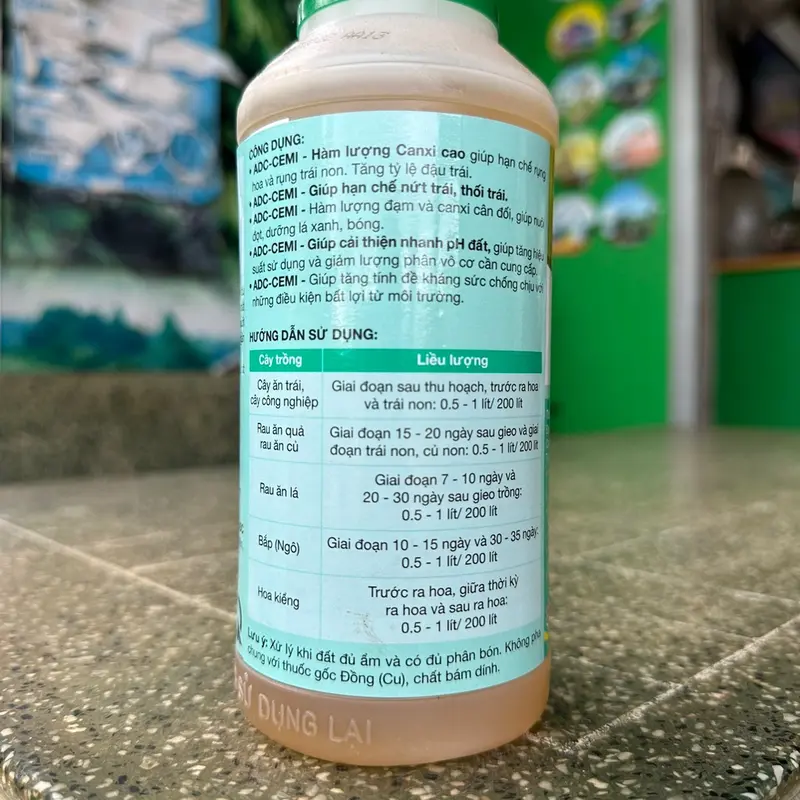 Phân bón lá Canxi Nitrat ADC-CEMI (500ml) 1