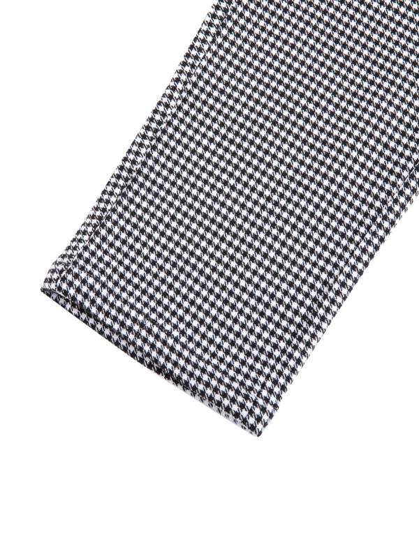 Men's Houndstooth Print Pocket Button Fly Pants, Streetwear Business Formal Slim Fit Pants For Work Office, Summer Outfits 2024, Men's Trousers For All Seasons 6