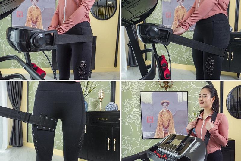 Product Introduction of Máy chạy bộ đa năng A7AB SPORT, kèm đai massage và tạ tay. máy  chạy phd tại nhà Tập Gym đi may chay bo tai nha thể dục 25