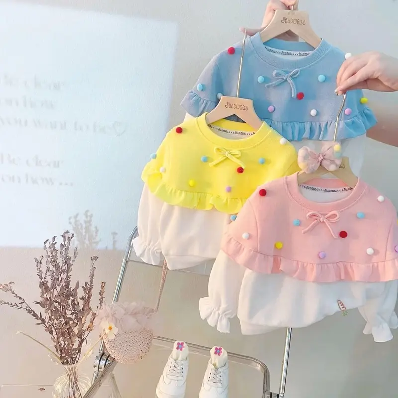 Setelan lucu baju anak perempuan 0 bulan - 4 tahun MOTIF POL RAINBOW Bayi Parsel Cewek Katun set 7