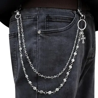 Gothic Skull Pants Chain Punk Accessory Gothic Skull Wallet Chain
