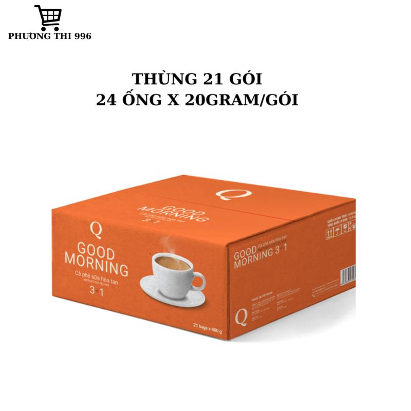 THÙNG Trần Quang ống Good Morning- 21 gói thùng Coffee Cà Phê Cafe
