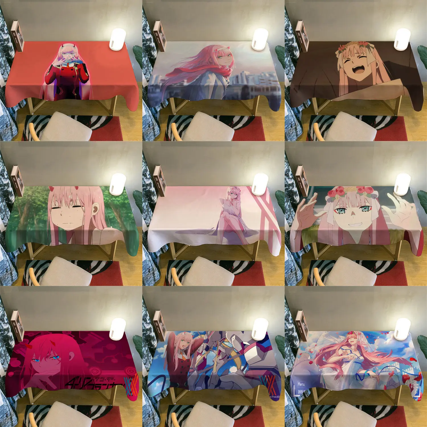 Alas Meja Kalis Habuk, Rekaan Cantik, Madrid dalam Anime Pasukan Kebangsaan 02 Franxx, Sesuai untuk Meja Asrama Pelajar dan Meja Komputer, Reka Bentuk Kebangsaan