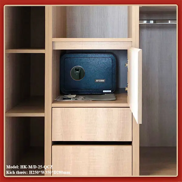 Két sắt thông minh AIFEIBAO HK-M/D-25-QCZ màu Đen | Két sắt học sinh | Két vân tay | Két mini nhỏ gọnthép két  sắt