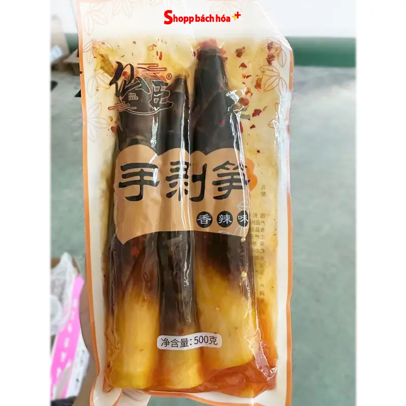 Măng Trúc cay Tứ Xuyên ngâm ớt đỏ 400g, đồ muối chua ăn vặt kèm các loại mỳ bún ốc Lý Tử Thất 1