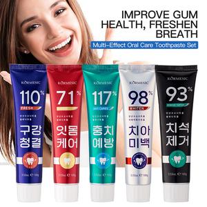 Kem Đánh Răng Làm Sáng Làm Sạch, KORMESIC, Hơi Thở Tươi Mát, Thích Hợp Cho Răng, Khuyến Mãi Mùa Hè, Bán Buôn Có Sẵn kem  đánh  răng  hàn  quốc